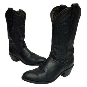 Men's Laredo Black with Black Stitching‎ Western Cowboy Boots | 9D T1
